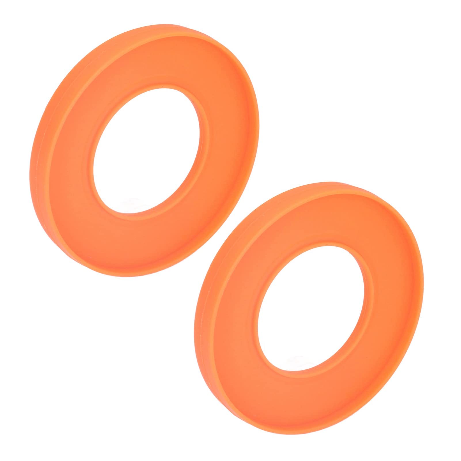 CHICIRIS 2PCS Waterproof Silicone Kitchen Bracelets - Flexible, Comfortable, Symmetrical Suction Cup Design for Secure Fixation - Ideal for Cooking, Cleaning, and Household Chores (Orange)