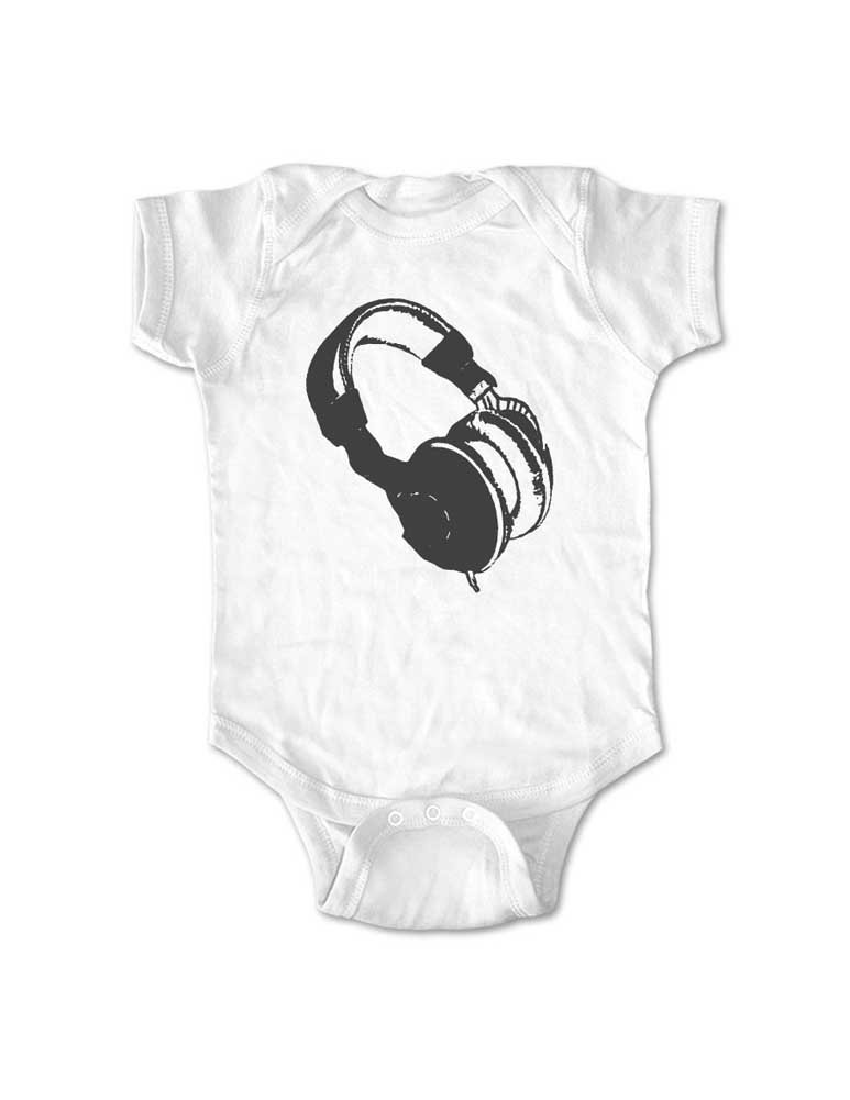 DJ Headphones Baby Bodysuit - Cute One-Piece Outfit for Music Lovers | Perfect for Concerts, Parties & Photo Shoots