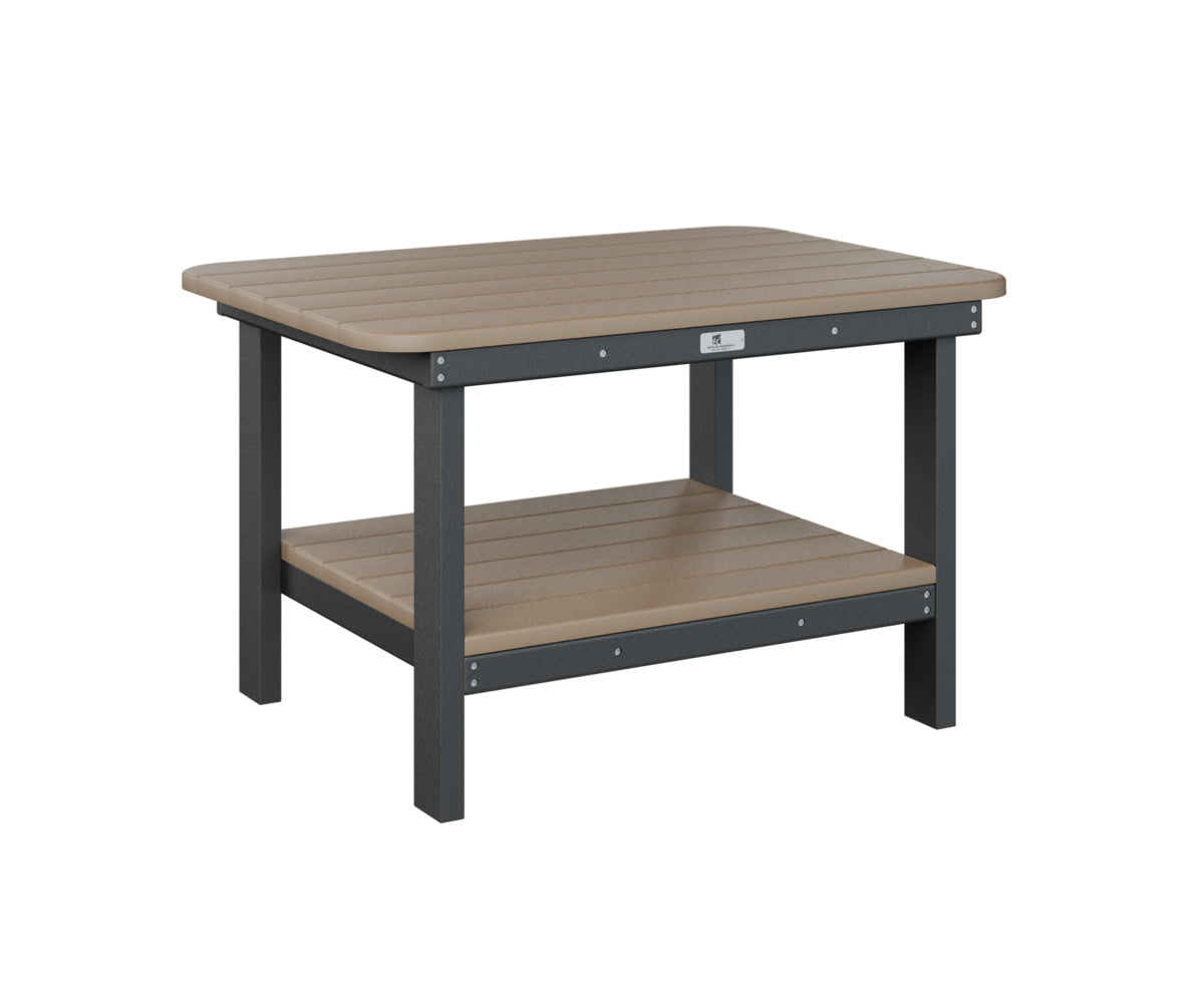 Berlin Gardens Rectangle Coffee Table - Modern Outdoor Patio Furniture for Garden, Deck, Poolside & Living Room Use