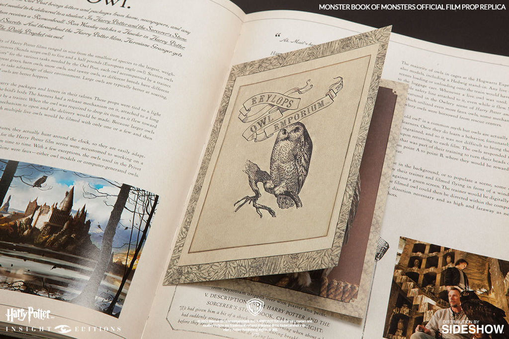 Harry Potter Monster Book of Monsters Official Film Prop Replica - Collectible Wizarding World Memorabilia for Fans & Decor