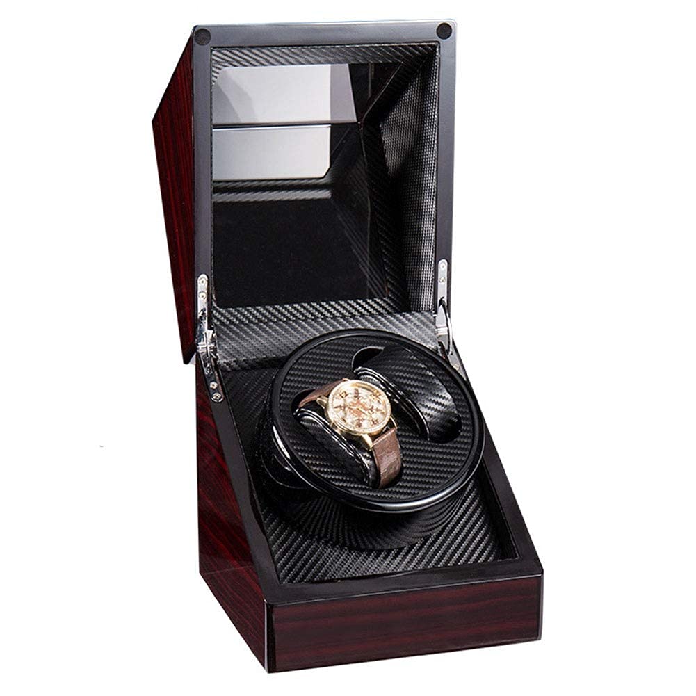 Premium MAHWTF Automatic Watch Winder for 2 Watches - Luxury Wooden Storage Case with Quiet Motor - Perfect for Automatic Mechanical Watch Collection & Display (Ideal for Home, Office & Travel)