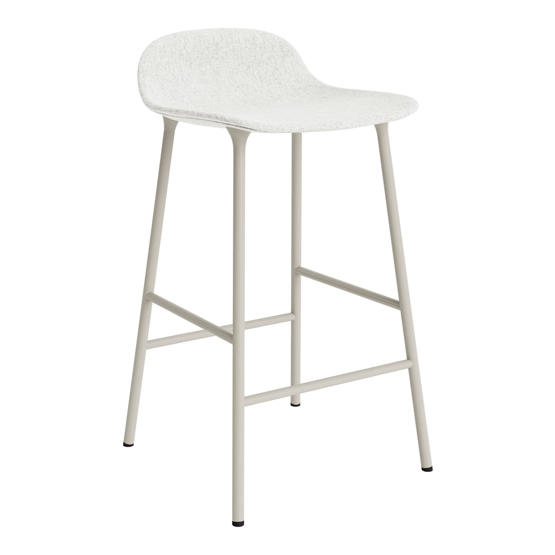 Modern Form Counter Stool with Sturdy Metal Legs & Comfortable Upholstered Seat - Perfect for Kitchen Islands, Breakfast Bars & Home Decor