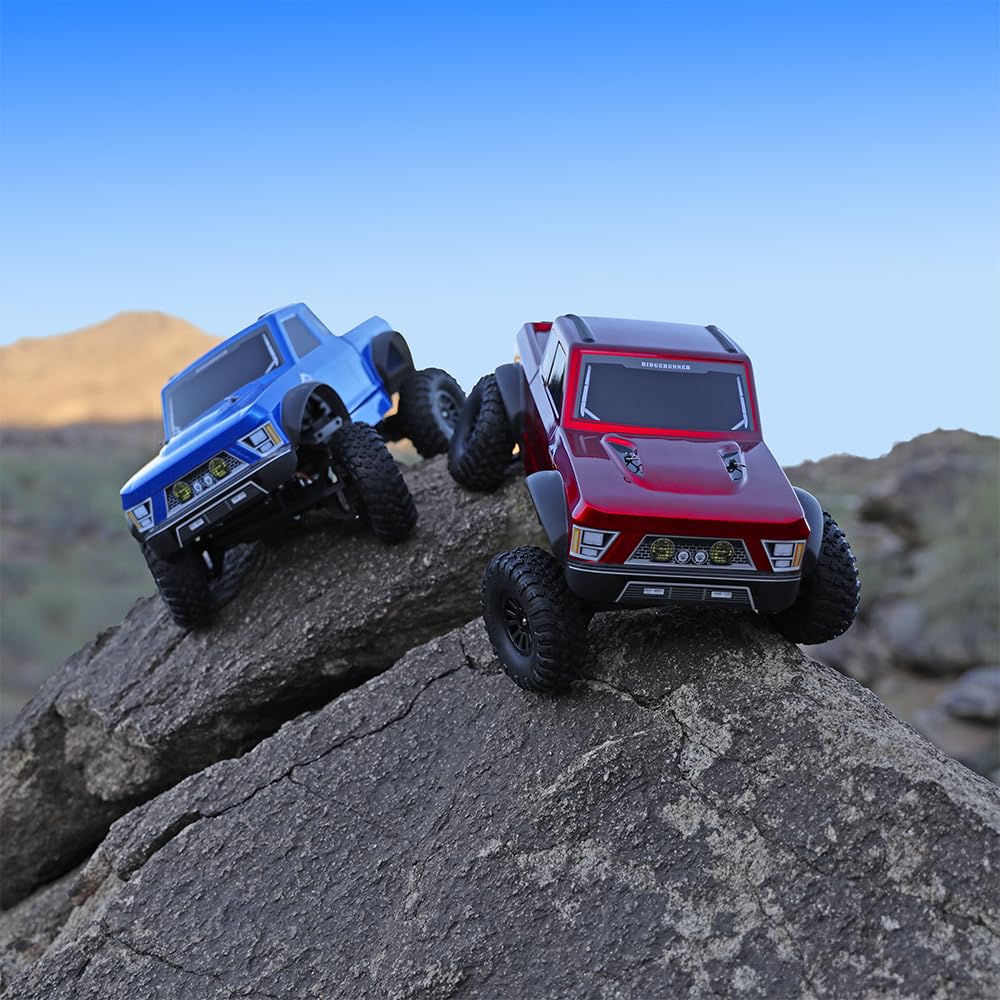Danchee RidgeRunner 1/10 Scale 4WD Electric Rock Crawler RTR RC Truck - Blue - Off-Road Adventure, Trail Crawling & Backyard Fun for Adults & Kids