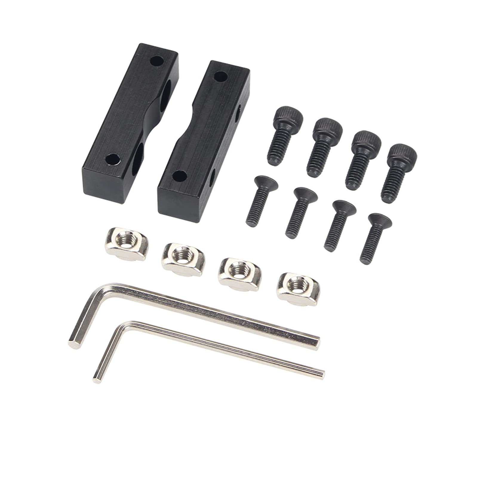 Aibesy Aluminum Alloy Z-Axis Stepper Motor Mount Block - 3D Printer Upgrade Kit with Nuts & Screws - Compatible with CR-10, CR10S, Ender-3, Ender-3 Pro, Ender-3S, Ender-3 V2 - Perfect for Z-Axis Stabilization & Precision Printing Upgrades