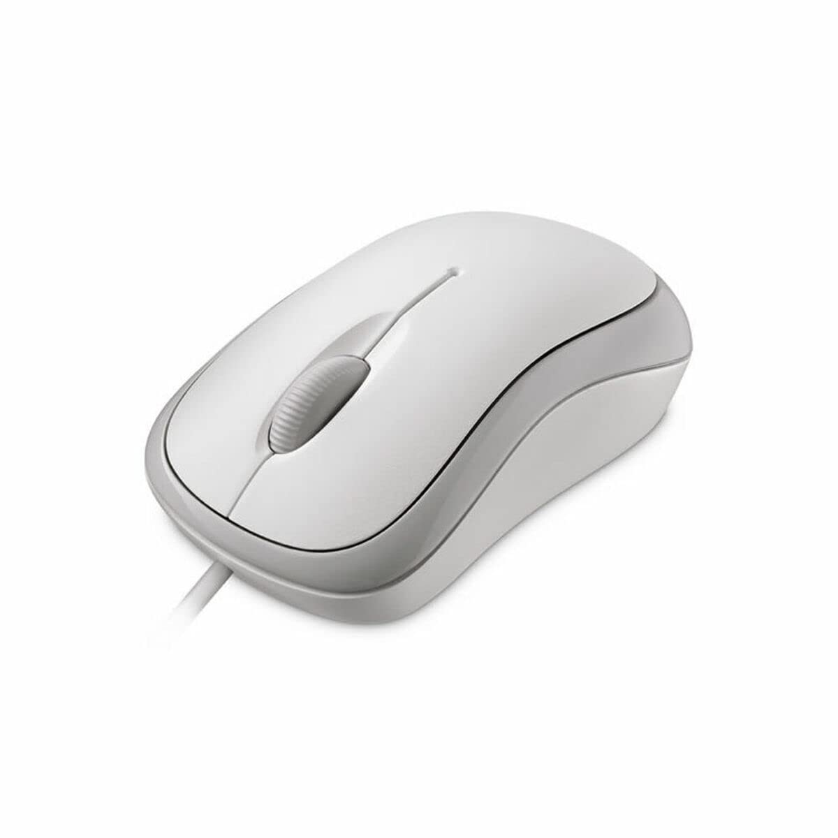 Microsoft Basic Optical Mouse for Business - White | Ergonomic USB Wired Mouse for Office, Laptop, Desktop Computers | Ideal for Work, Gaming & Everyday Use