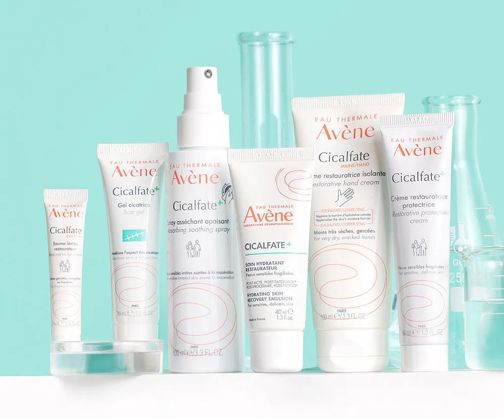 Avene Cicalfate+ Hydrating Emulsion - Soothing & Moisturizing Face Cream for Dry, Sensitive Skin | Post-Procedure Care & Daily Hydration