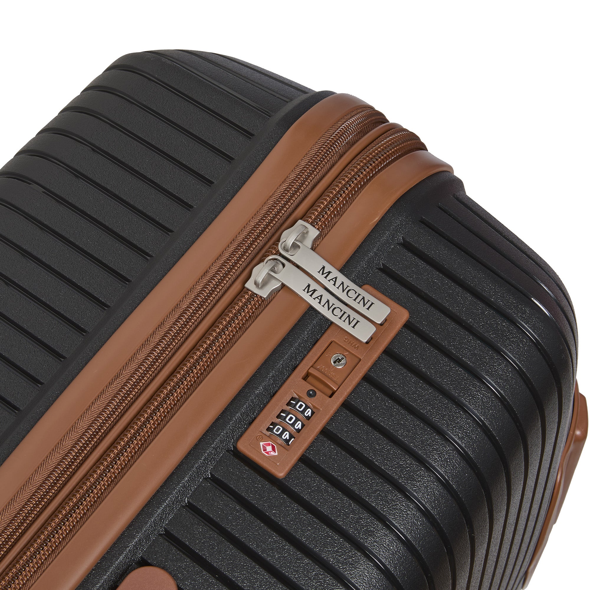 Mancini St. Lucia Collection 2-Piece Polypropylene Spinner Luggage Set (Carry On & Large Check-In Suitcase) - Lightweight Durable Travel Luggage for Business Trips & Family Vacations