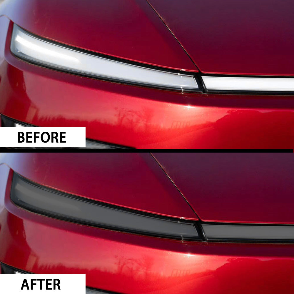 2025+ Tesla Model Y Juniper SmartLight UV Reactive TPU Headlight Bar Film Covers - Self-Adjusting 70% Tint for Safe Night Driving | Durable Protection & Enhanced Visibility | Perfect for Daily Commute & Road Trips