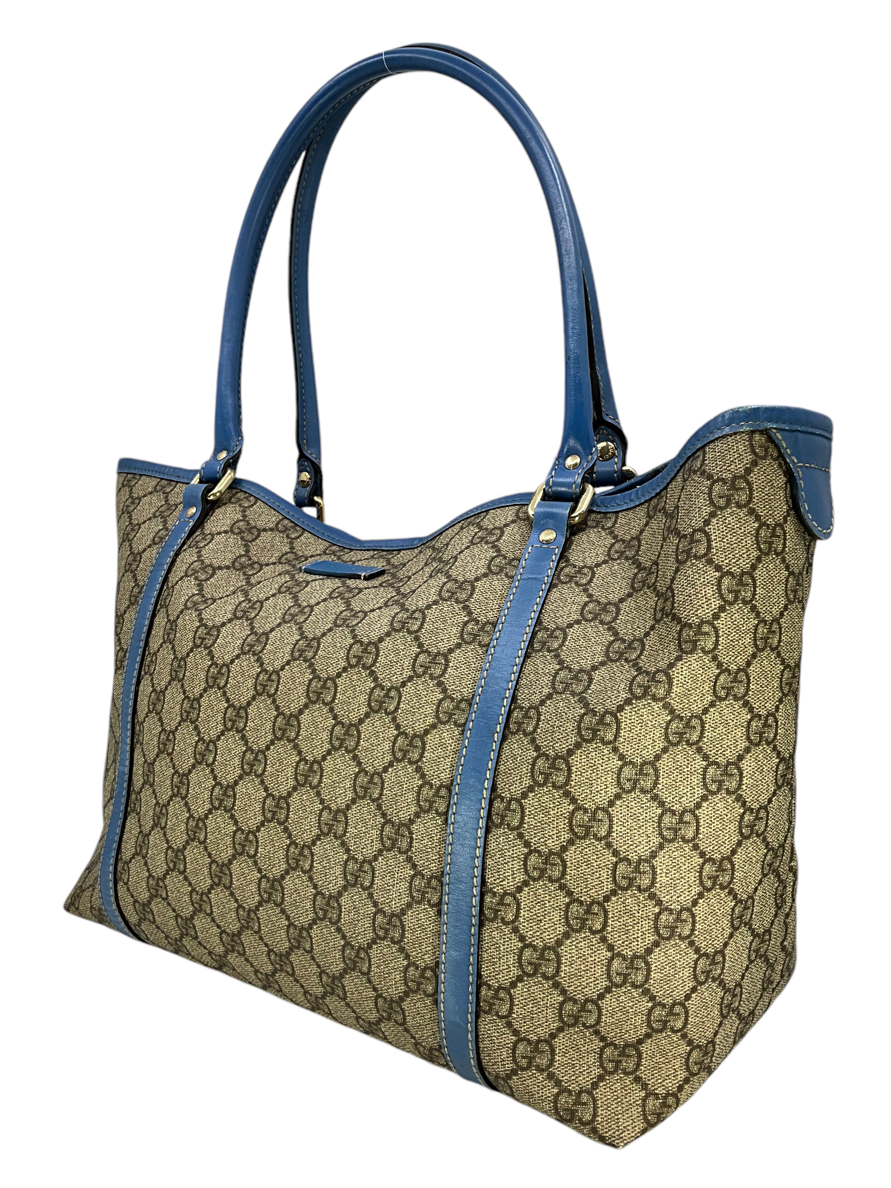 Gucci Monogram Canvas Medium Joy Tote Bag for Women - Luxury Designer Handbag for Work, Travel & Everyday Use
