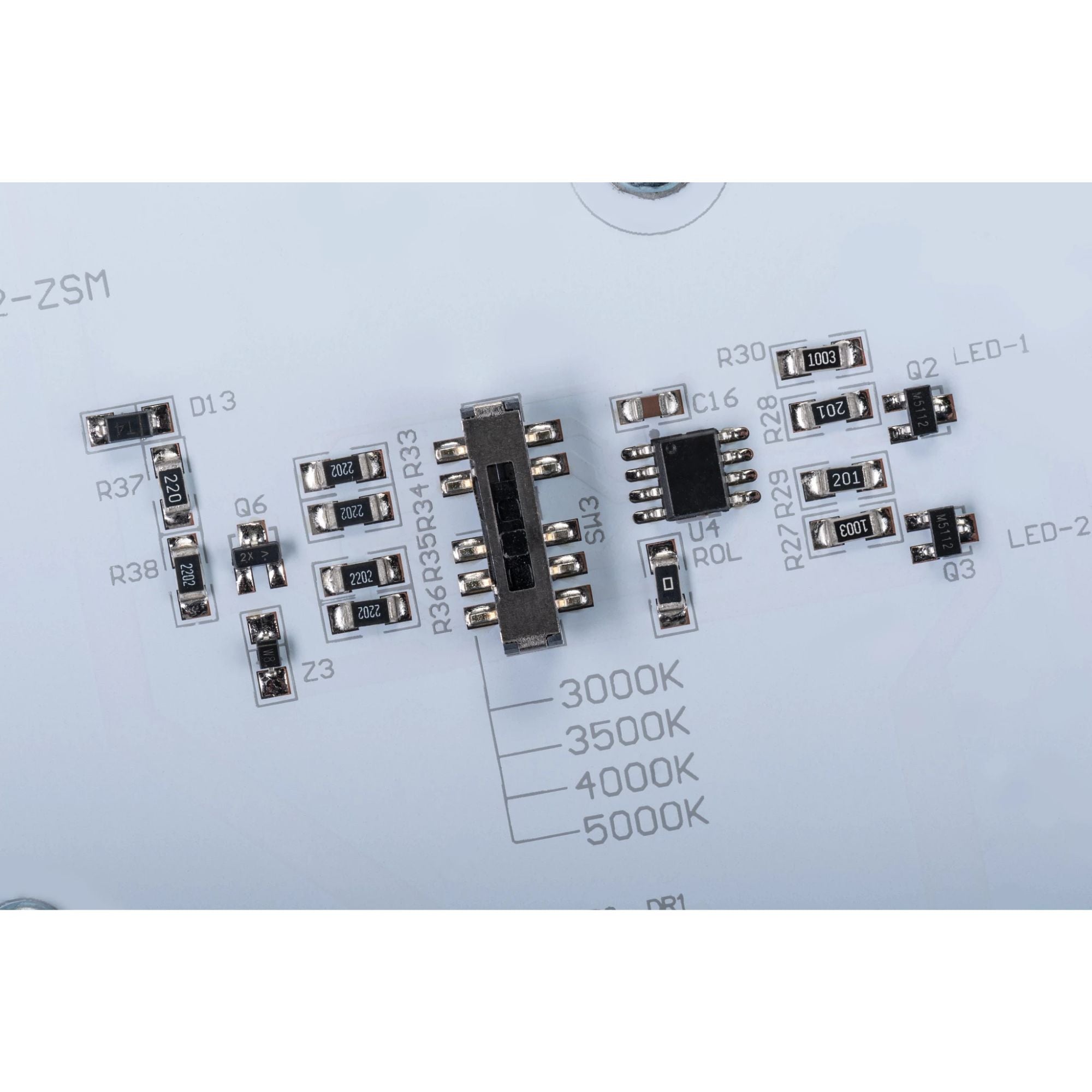 13 Inch Round Flush Mount LED Retrofit Kit - 4200 Lumens, Dimmable, Selectable CCT (3000K-5000K), 120-277V - Perfect for Kitchen, Bathroom, Garage & Commercial Lighting