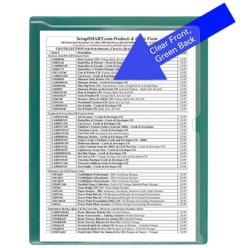 StoreSMART Heavy Duty 25-Pack Green Plastic Paperwork Organizers with Clear Front - Perfect for Office Filing, Home Organization & Document Storage (Model PF8511PQG-25)