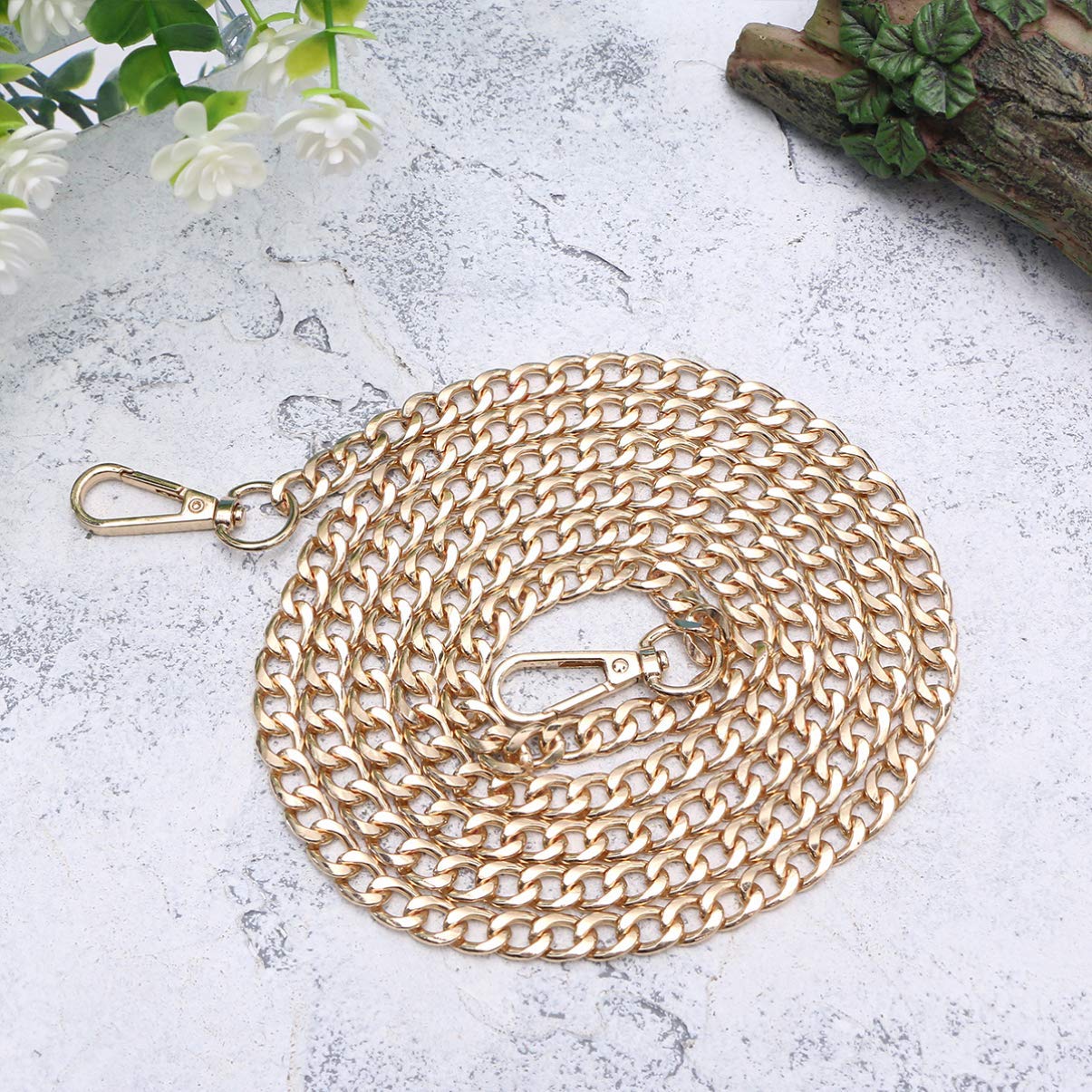 Urban Creation Gold Handbag Chain Strap - Adjustable Shoulder Strap for Women's Purses & Handbags - 1PC - Perfect for Evening Bags, Crossbody Bags & Fashion Accessories