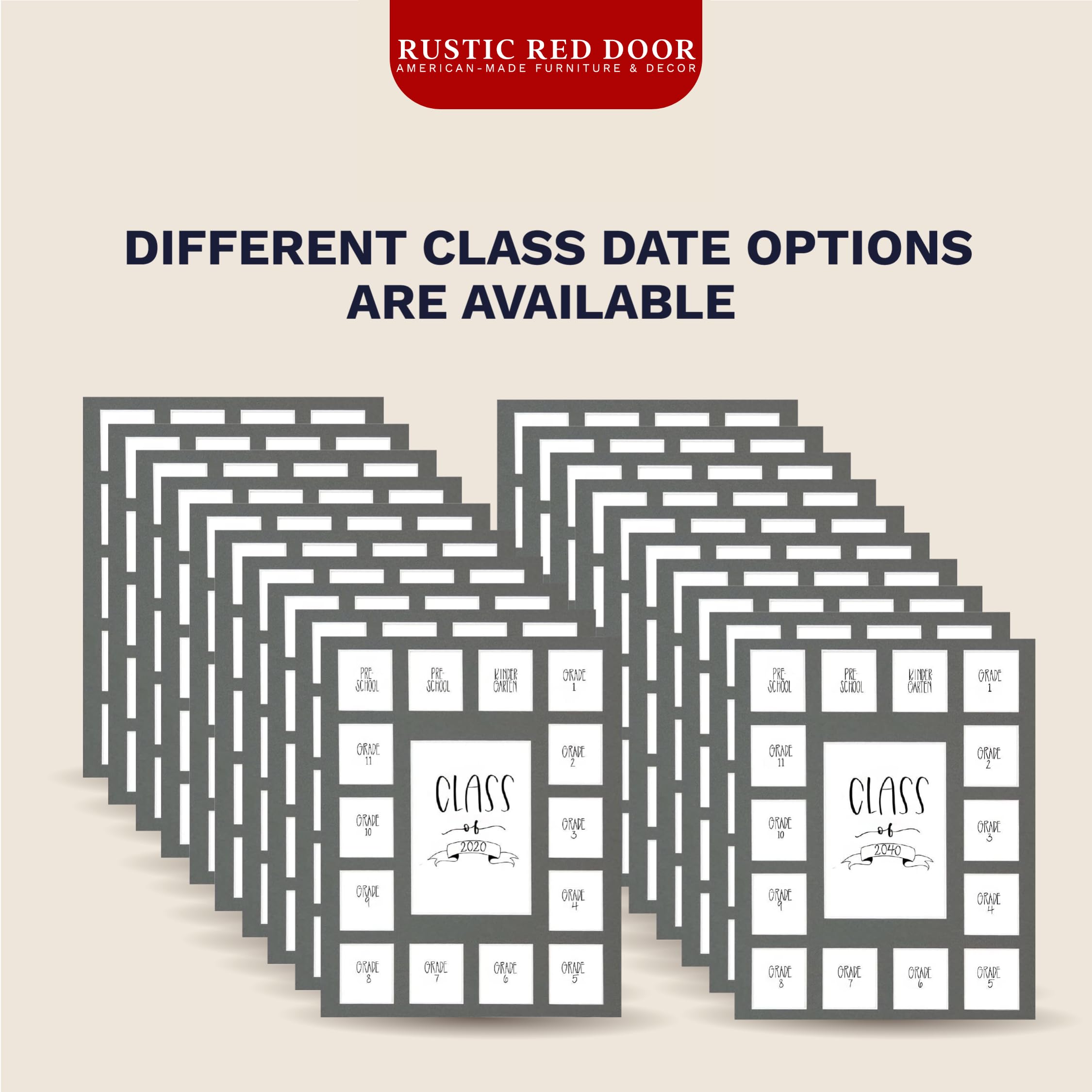 Rustic Red Door Co. Class of 2039 Photo Mat - 11