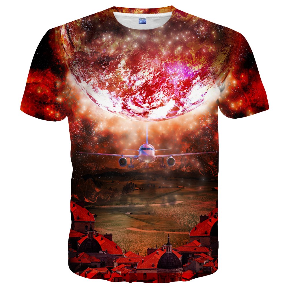 Unisex 3D Graphic Print Short Sleeve T-Shirts for Men & Women - Casual Cotton Tee Tops for Everyday Wear, Street Style & Summer Outfits