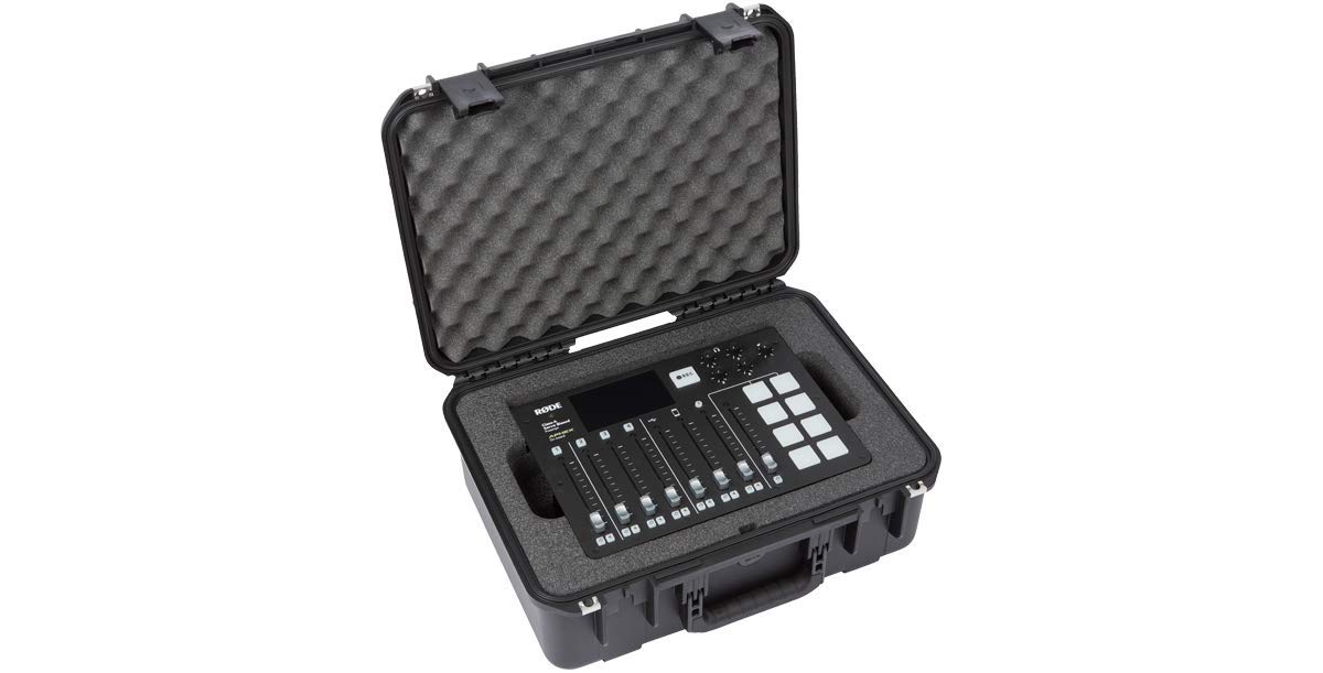 SKB iSeries RODECaster Pro Podcast Mixer Compact Case (3i1813-7-RCP) - Durable Protective Cover for Podcasting, Streaming & Studio Recording Equipment