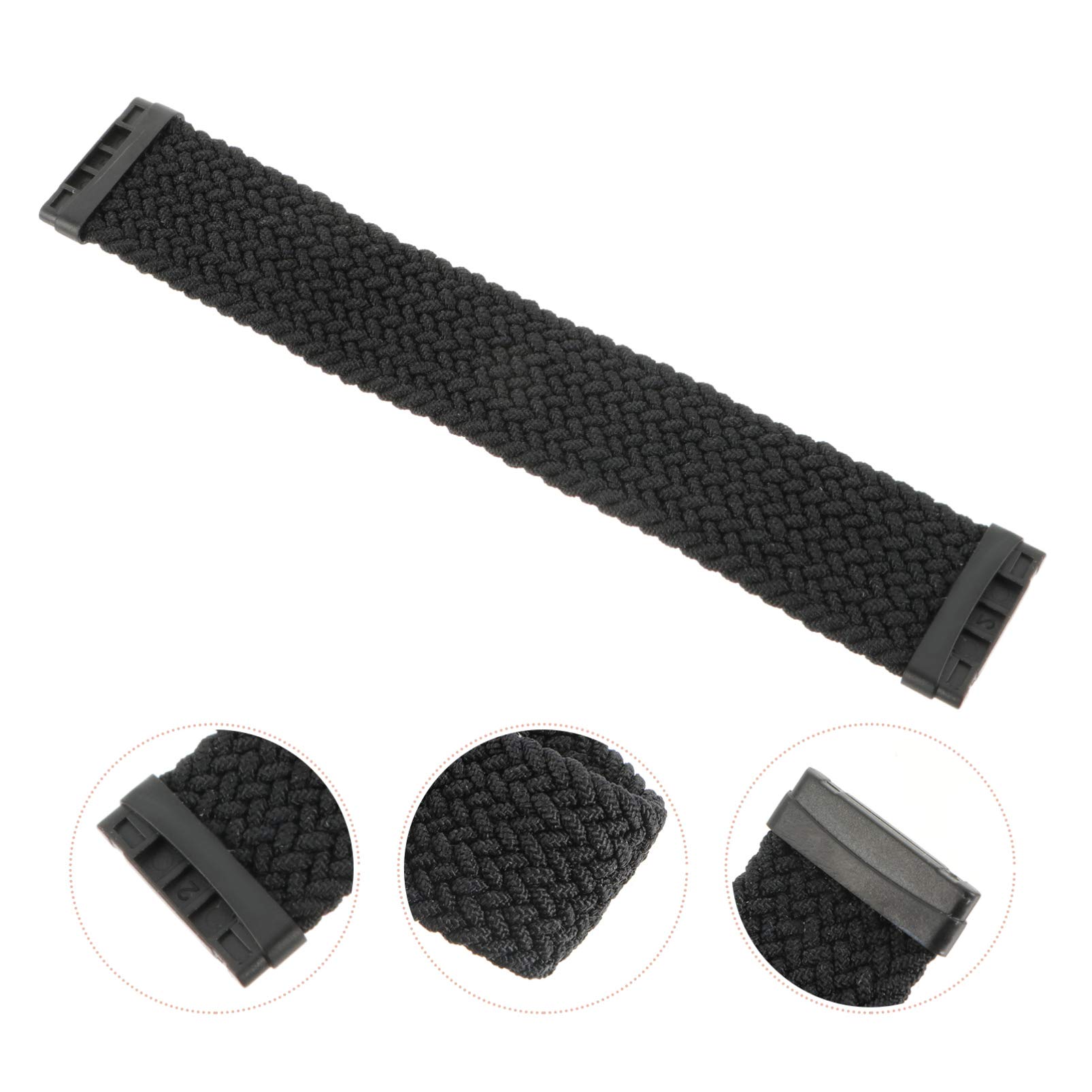 UKCOCO Braided Stretch Loop Watch Band Compatible with Fitbit Versa 3 & Sense - Soft Woven Replacement Strap for Women & Men - Perfect for Workouts, Running & Everyday Wear