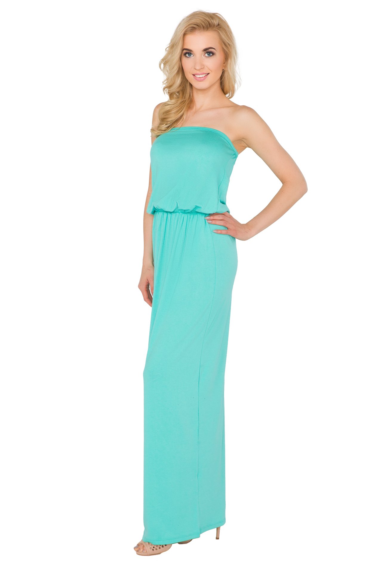 FUTURO FASHION® Women's Elegant Maxi Dress - Bandeau Formal Evening Gown for Prom, Ball & Special Occasions | Plus Size Options Available | Perfect for Weddings, Galas & Black Tie Events