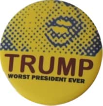 Anti-Trump Buttons - Set of 8 Political Protest Pins (2.25 Inch) for Backpacks, Jackets & Hats | Great for Campaigns, Rallies & Activism