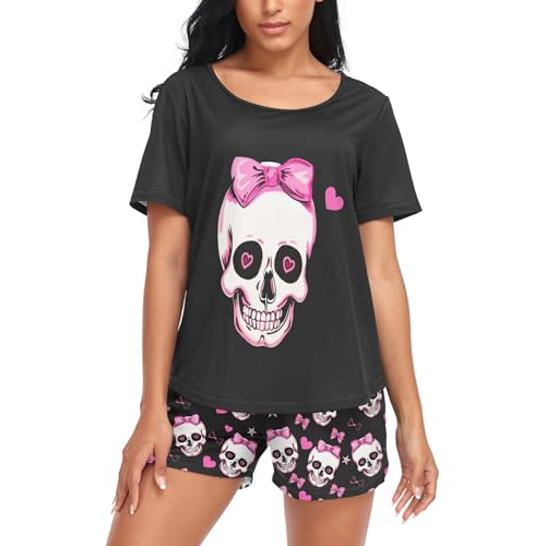 Skull Pink Bow