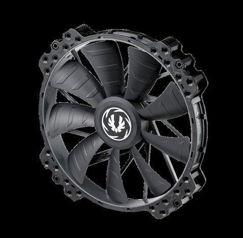 BitFenix Spectre Pro 230mm All Black 12V Case Fan - Ultra Quiet PC Cooling Fan with LED Lighting for Gaming Rigs and Computer Cases (BFF-SPRO-23030KK-RP) - Perfect for High-Performance PCs and Workstations