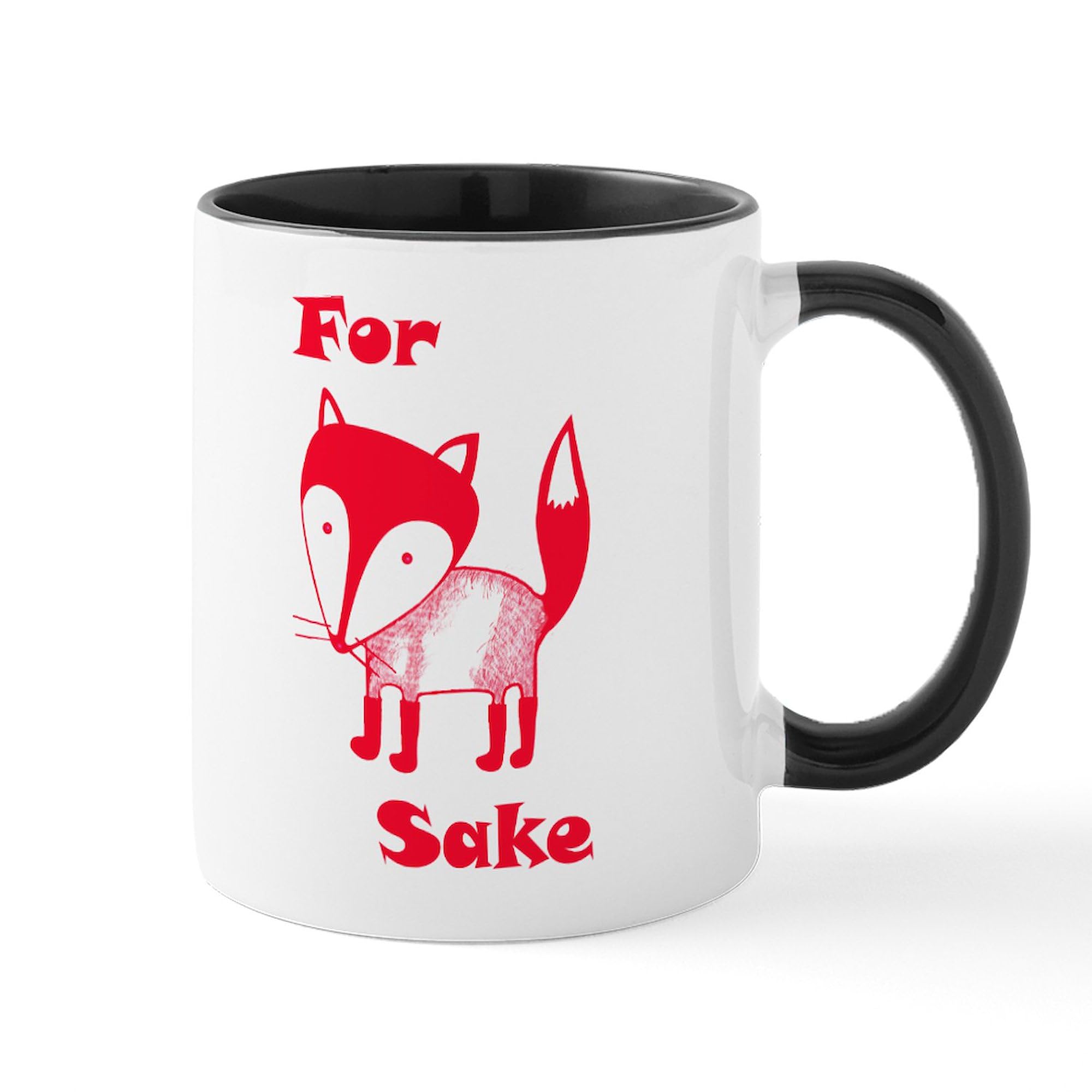 Fox Sake 11 oz Ceramic Coffee Mug (325ml) - Funny Fox Design for Tea & Hot Drinks - Perfect Gift for Animal Lovers, Office Use & Home Decor