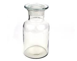 COMETEK 125ml Wide Neck Laboratory Reagent Bottle with Glass Stopper - Durable Soda Glass for Chemistry Experiments & Science Labs - Perfect for Liquid Storage, Chemical Mixing & Lab Research