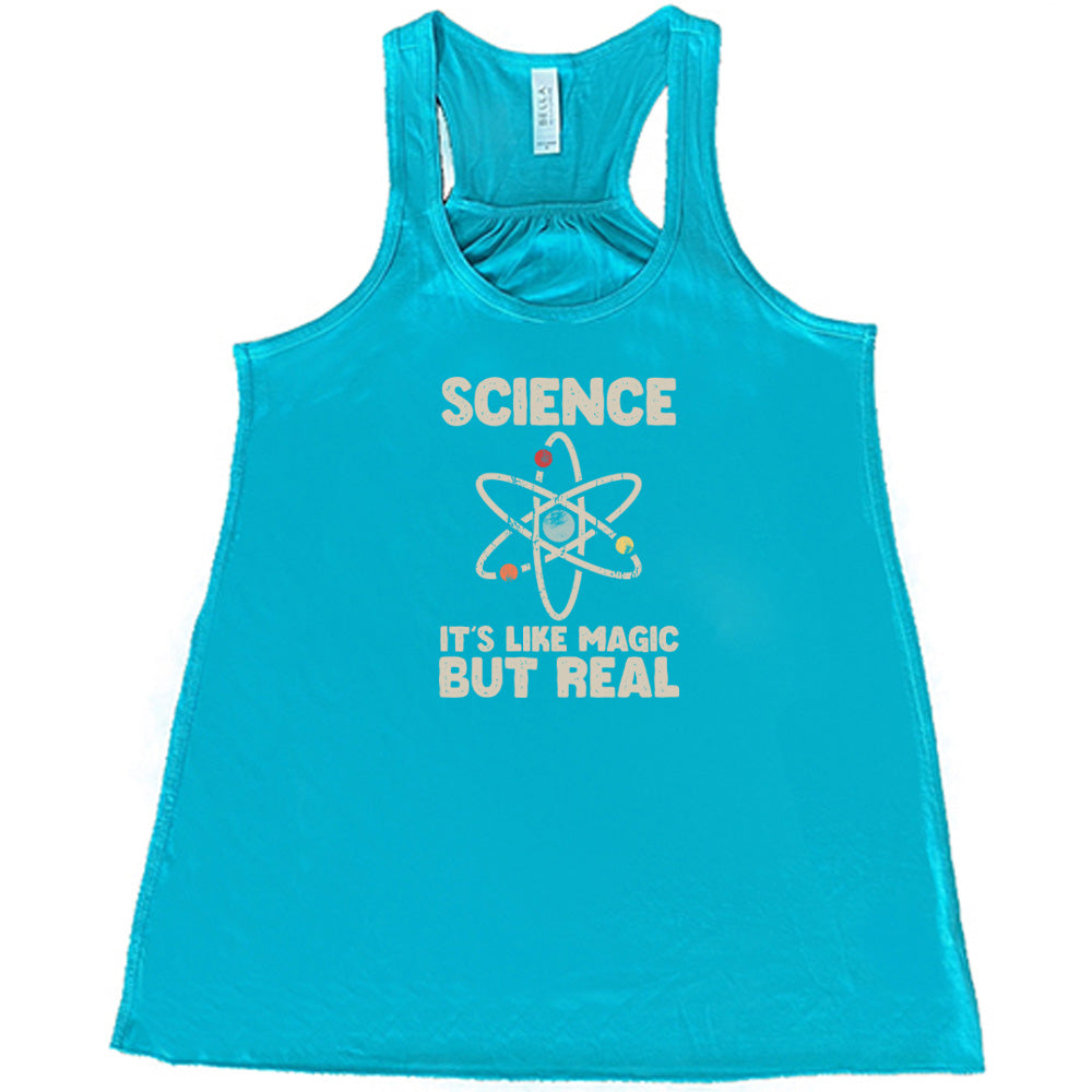 Science It's Like Magic But Real T-Shirt - Funny Science Lover Gift for Students & Teachers - Perfect for Classrooms, Labs & Nerdy Parties