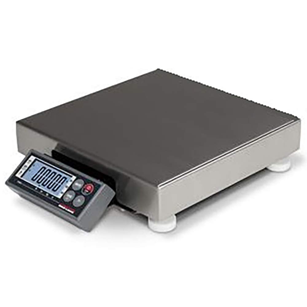 Rice Lake BP 1010-15R Digital Bench Scale 30 lb Capacity 0.01 lb Precision 10x10 Stainless Steel Pan NTEP Certified for Kitchen, Postal, Lab & Retail Use