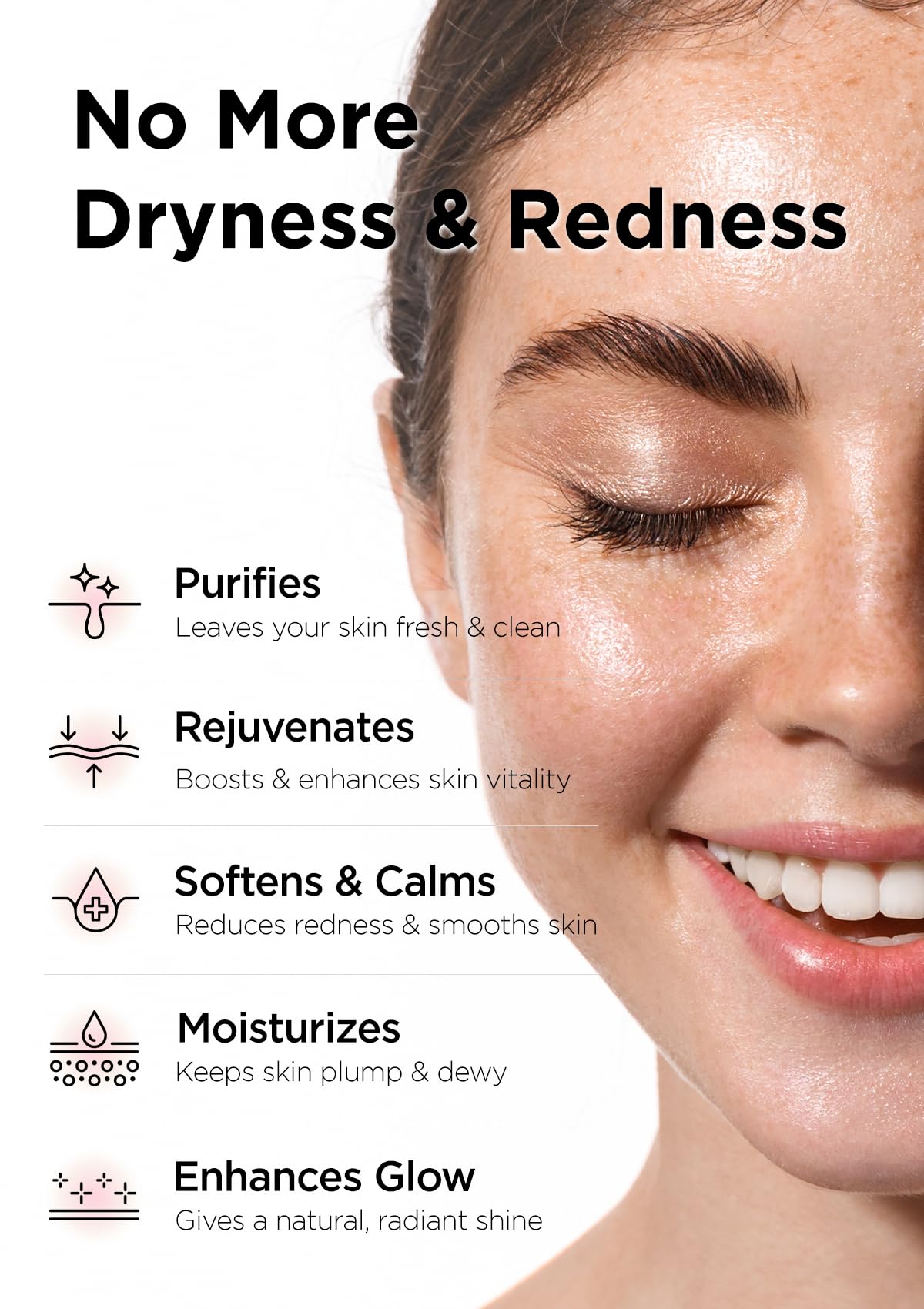 Hanskin Real Complexion Hyaluronic Skin Essence - Hydrating Toner with Hyaluronic Acid & Collagen for Dry, Dull, Sensitive Skin | Korean Skincare for Face | Paraben-Free, Moisturizing & Purifying | 5.07 fl oz | Perfect for Daily Hydration & Skin Barrier Repair