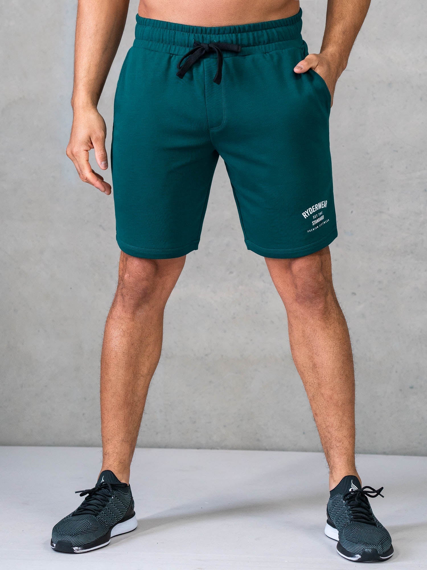 Legacy Track Shorts for Men - Comfortable Running & Training Shorts with Pockets - Emerald Green - Perfect for Gym, Jogging & Outdoor Workouts
