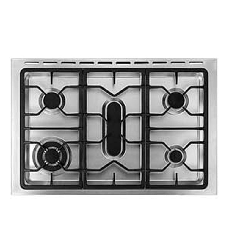 GCAE9650 90CM 5 Burner Freestanding Gas Cooker - Professional Stainless Steel Stove for Home Kitchen & Outdoor Cooking