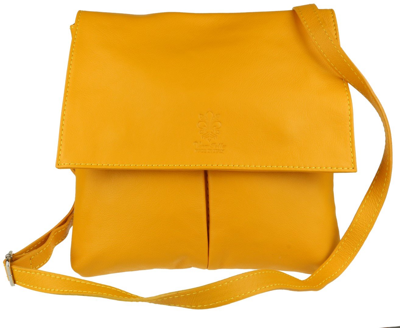 Stylish Italian Genuine Leather Crossbody Bag for Women with Double Pockets - Perfect for Work, Travel & Everyday Use