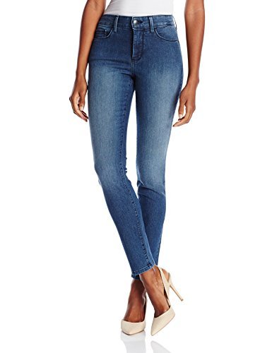 NYDJ Women's Alina Skinny Ankle Jeans with Hem - High Waist Stretch Denim Pants for Petite & Regular Sizes | Perfect for Work, Casual Outfits & Date Nights