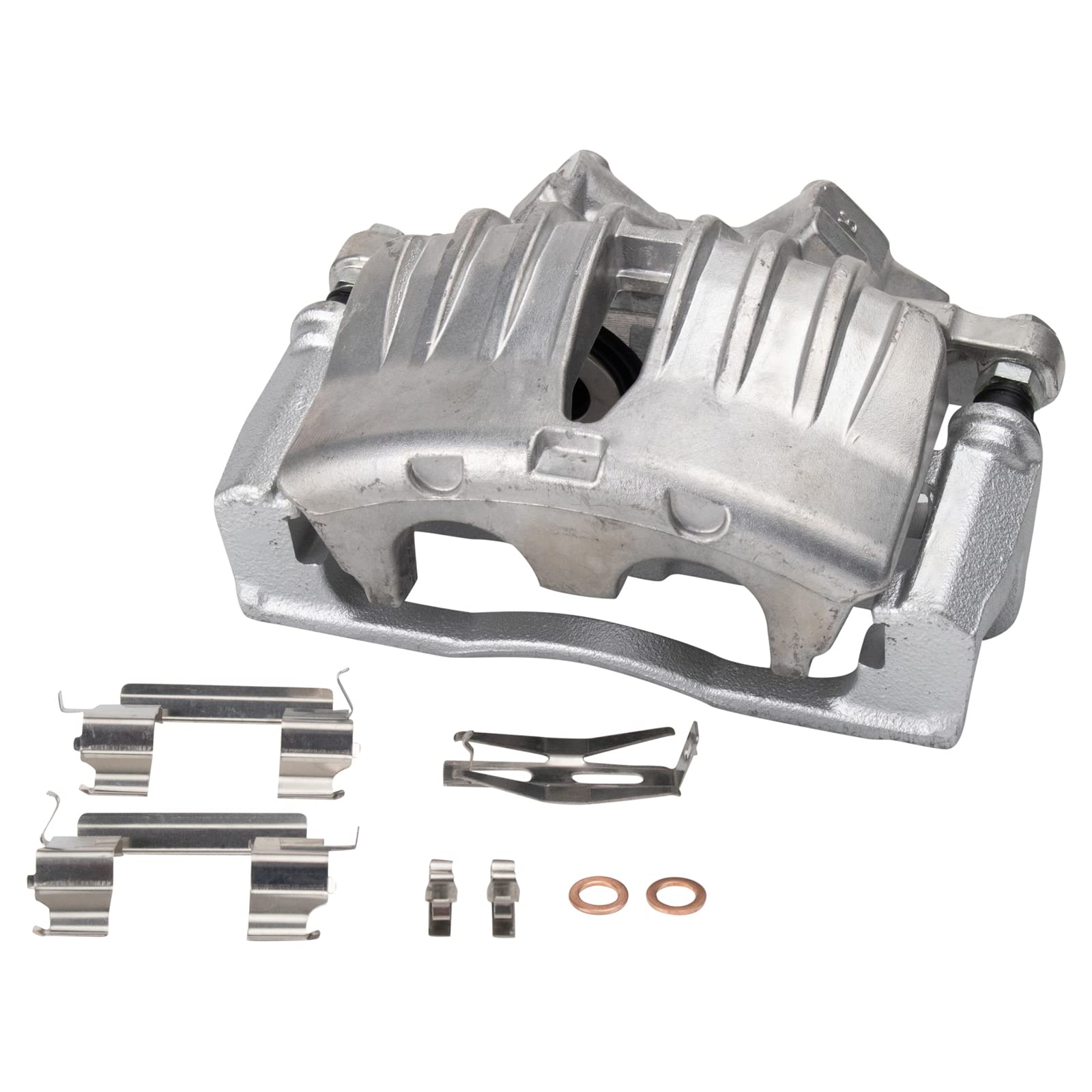 TRQ Front Performance Brake Pad & Rotor Kit - Semi-Metallic Vented, G-Coated - Compatible with 2004-2005 Isuzu Ascender - Perfect for Off-Roading, Towing & High-Performance Driving