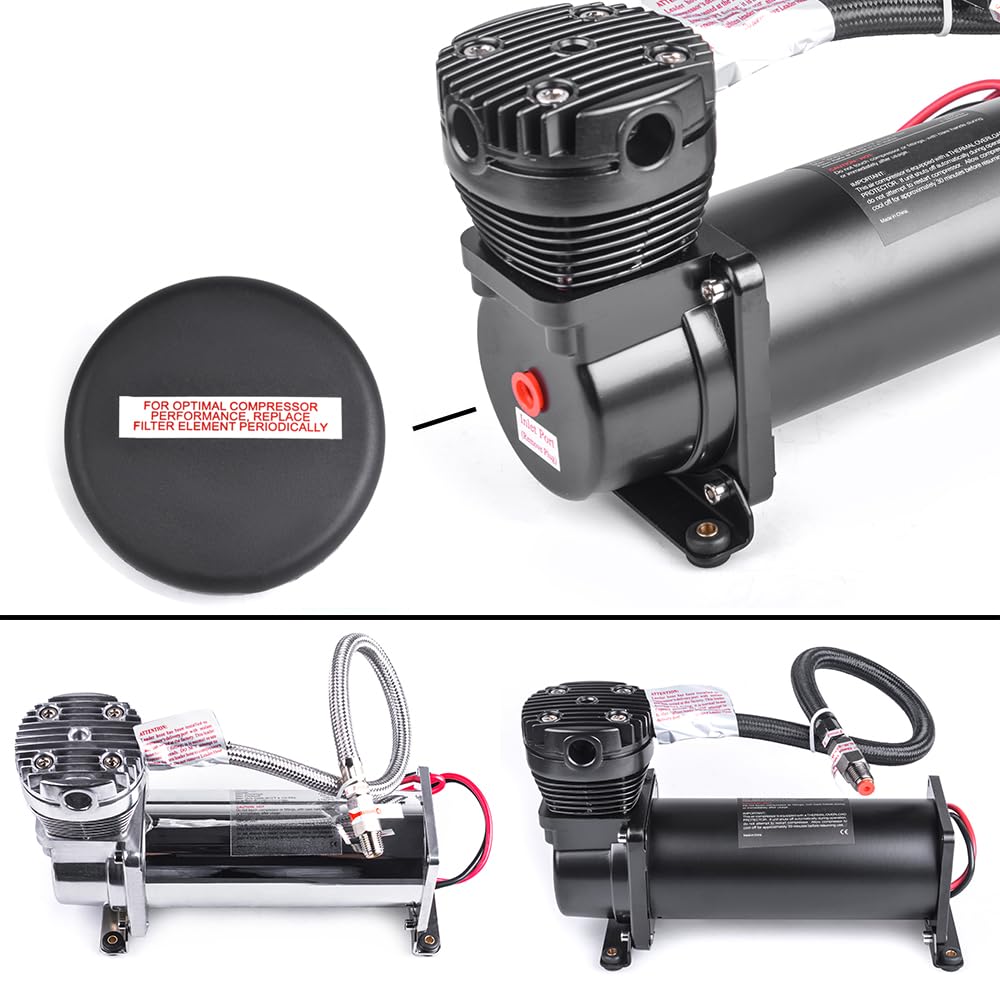 200 PSI Heavy Duty Air Horn Compressor Kit with 1/4