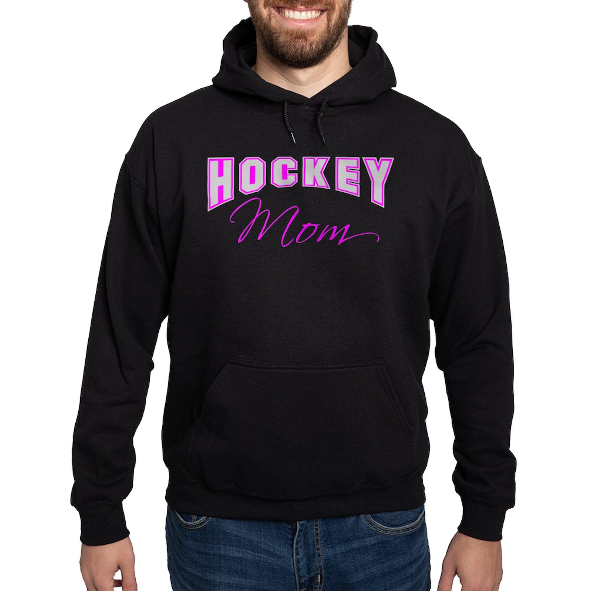 Hockey Mom Pink Hoodie for Women - Dark Regular Fit Pullover Sweatshirt | Perfect for Games, Practices & Casual Wear