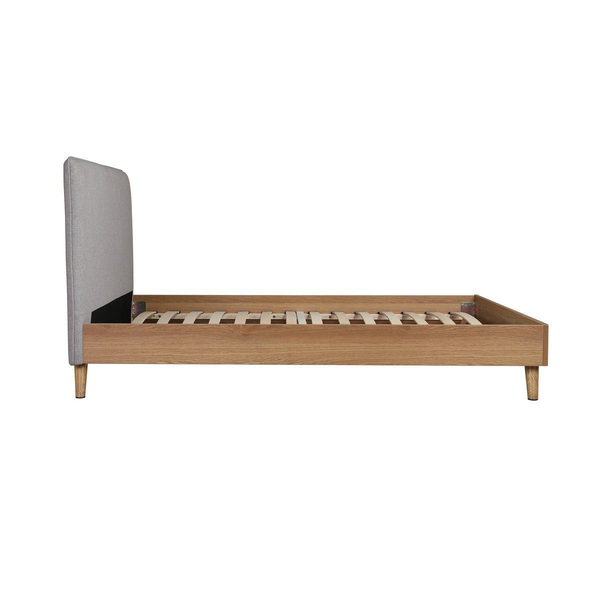 Cassidy Full Platform Bed with Upholstered Headboard - Queen Size Modern Bed Frame with Storage, Upholstered Bed for Bedroom, Guest Room & Master Suite