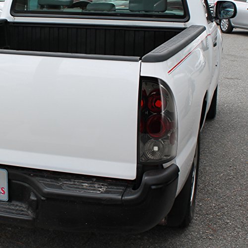 Spec-D Tuning Smoke Lens Tail Lights for 2005-2008 Toyota Tacoma - Left & Right Pair Assembly - Upgrade Your Truck's Style & Night Visibility