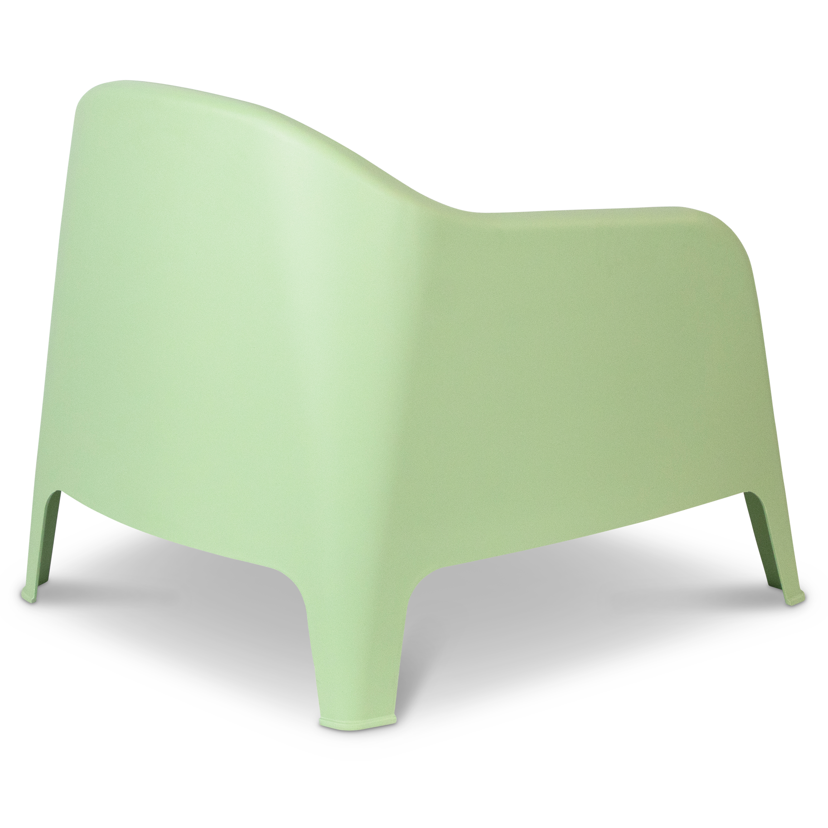 Premium UV-Resistant Polypropylene Tub Chair in Pistachio Green - Outdoor Patio, Poolside & Garden Lounge Furniture for All-Weather Comfort