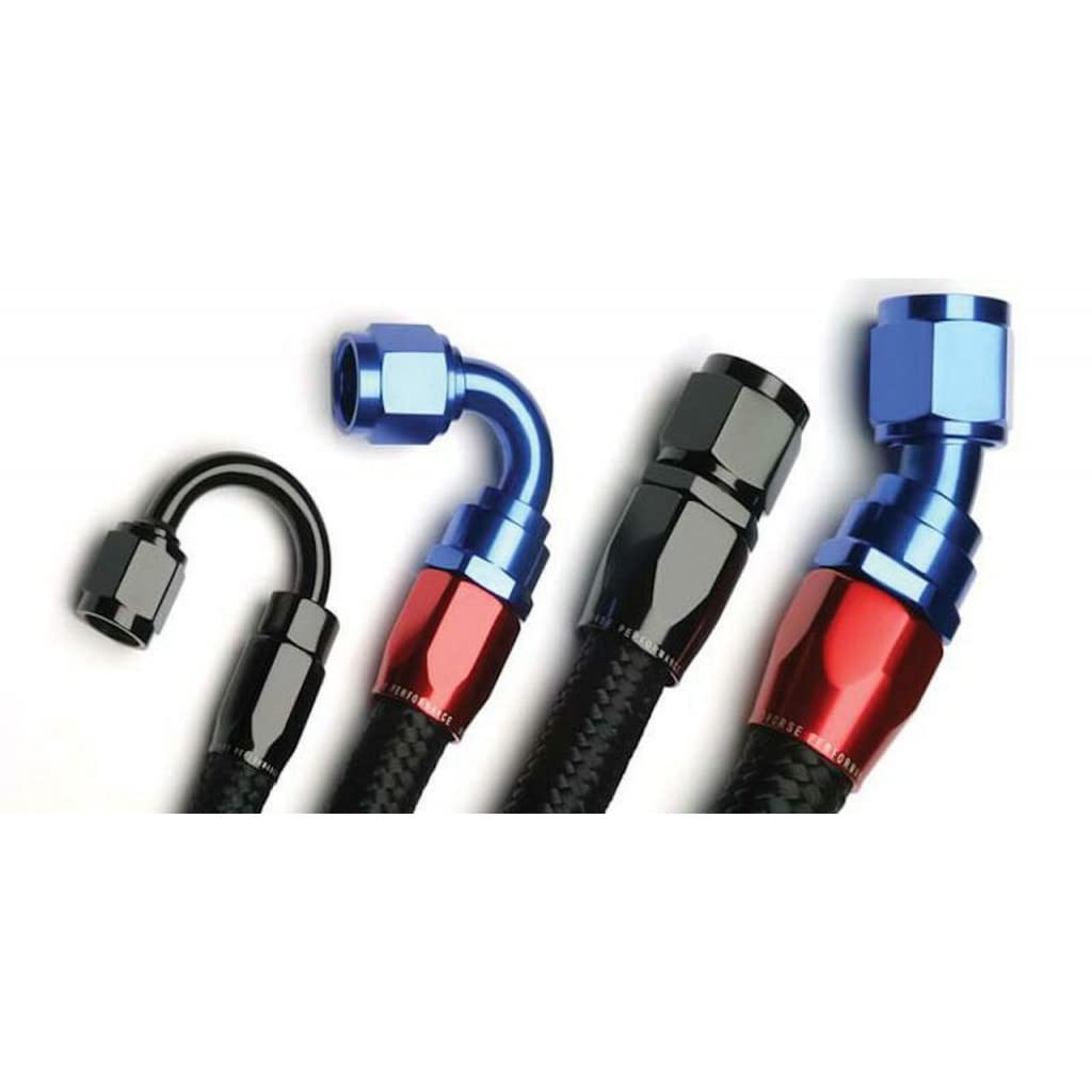 Red Horse Performance 230 ProSeries Stainless Core Hose -06AN | 50ft Black | High Pressure Fuel & Oil Hose for Racing, Automotive & Marine Applications
