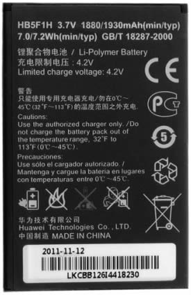 Original Huawei HB5F1H Genuine Replacement Battery for Honor U8860 Smartphone - Long-Lasting Power for Work, Travel & Daily Use