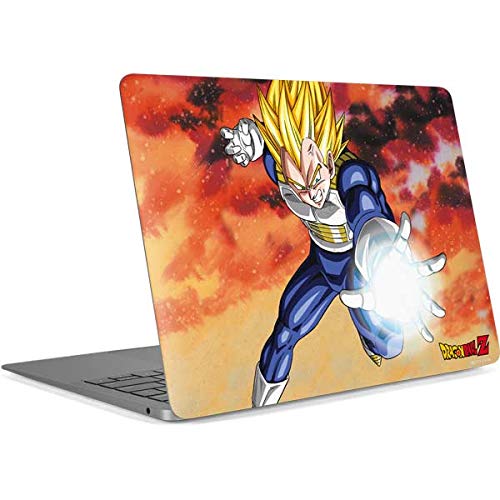Premium Skinit Decal Laptop Skin for MacBook Air 13-inch Retina (2018-2019) - Official Dragon Ball Z Vegeta Design | Anime Protective Cover for School, Work & Gaming