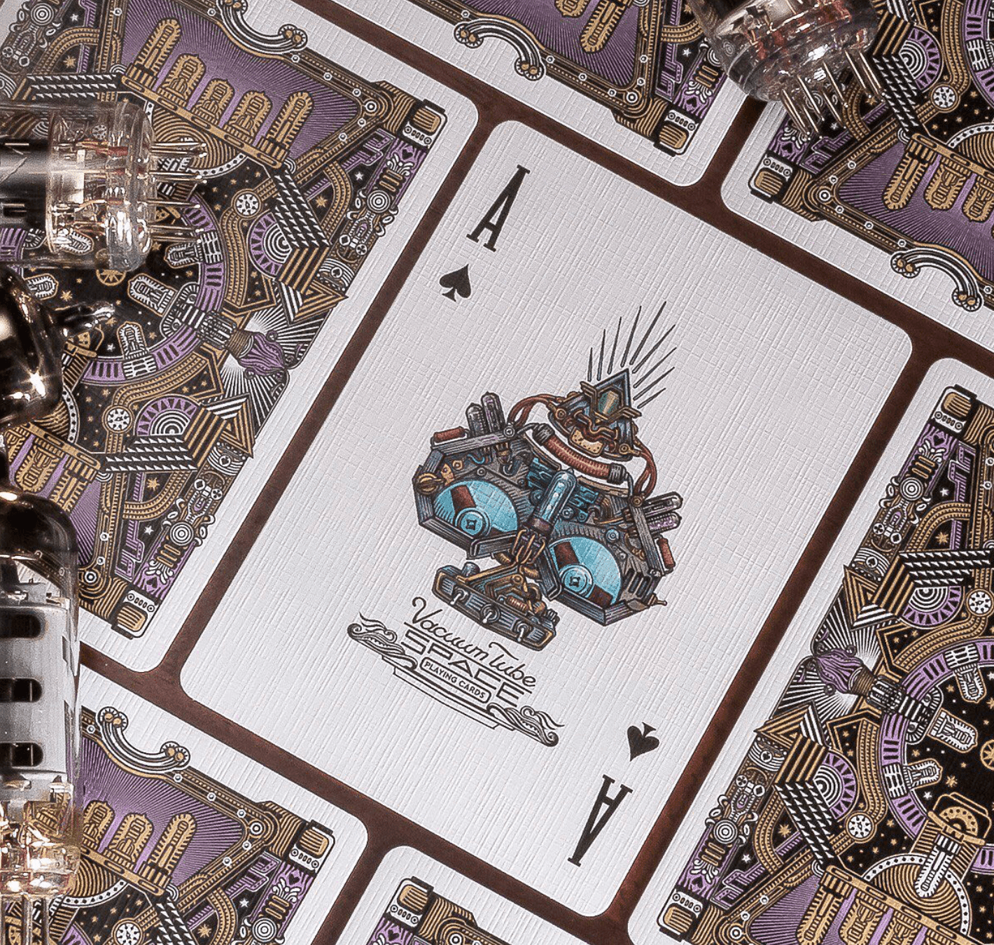 Premium Vacuum Tube Space Themed Playing Cards - Unique Sci-Fi Design for Poker, Magic Tricks & Collectors | Perfect for Game Nights & Gifts