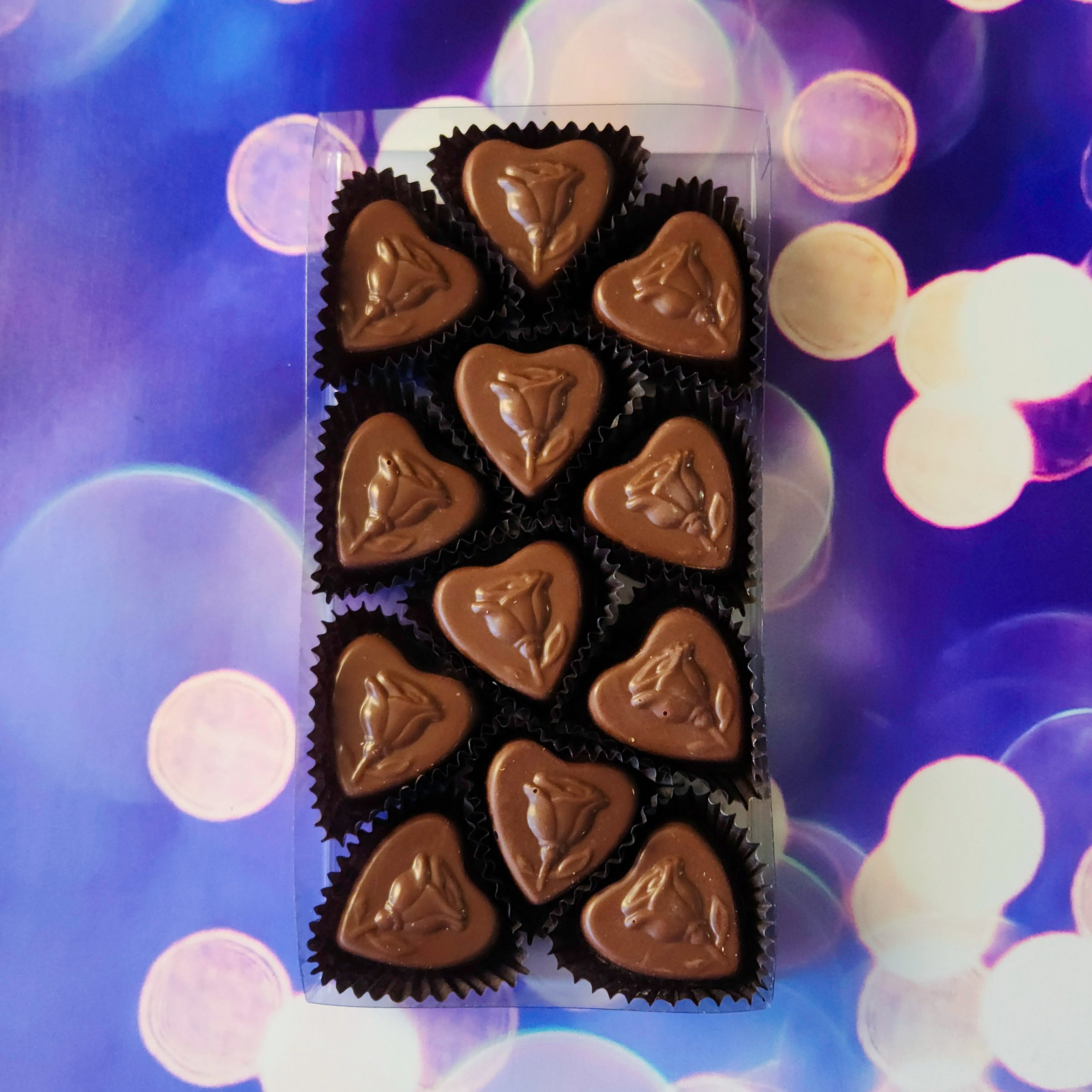 Valentine's Day Peanut Butter Mini Cookies - Sweet Heart-Shaped Treats for Romantic Gifts, Date Nights & Holiday Parties