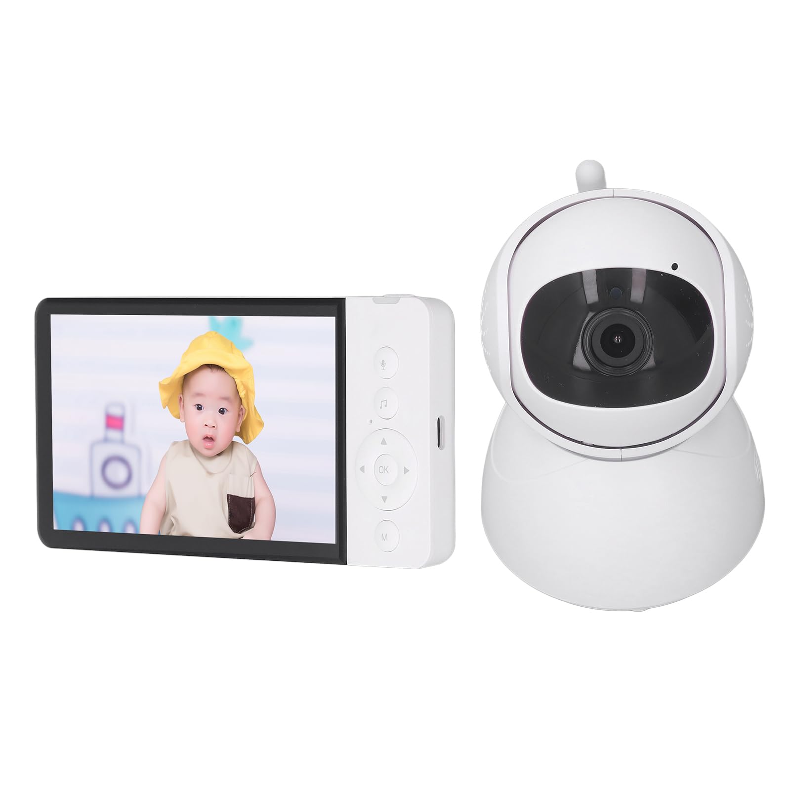 5000mAh Baby Monitor with Night Vision & 5