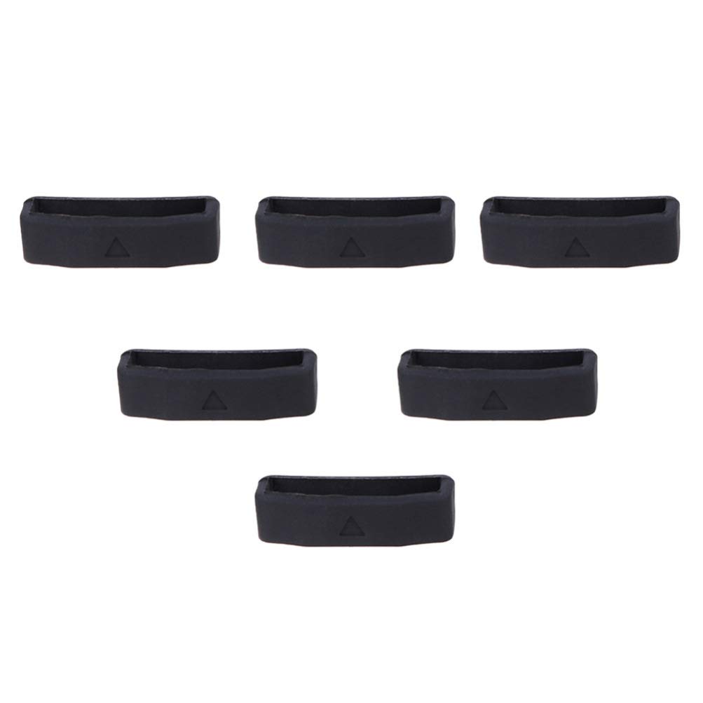 Hemobllo 6-Pack Silicone Watch Band Holder Rings - Bezel Watch Fastener Retainer Loops for Watch Straps & Accessories | Perfect for Sports, Fitness & Everyday Watch Maintenance