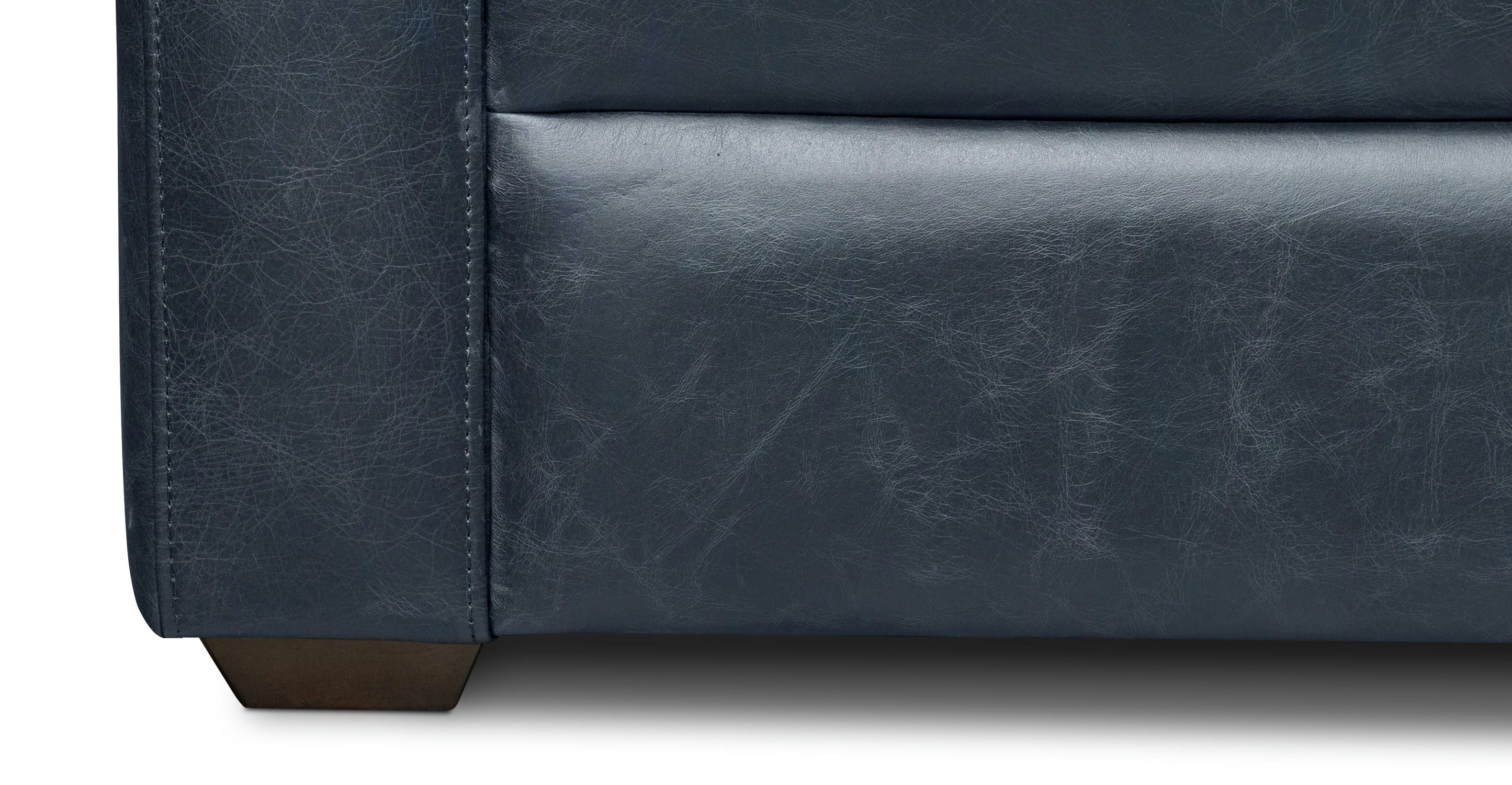 Napa 82 Leather Pull Out Convertible Sleeper Sofa - Premium Genuine Leather Sectional Couch with Chaise Lounge for Living Room, Bedroom & Guest Room | Perfect for Small Spaces, Apartments & Home Theater