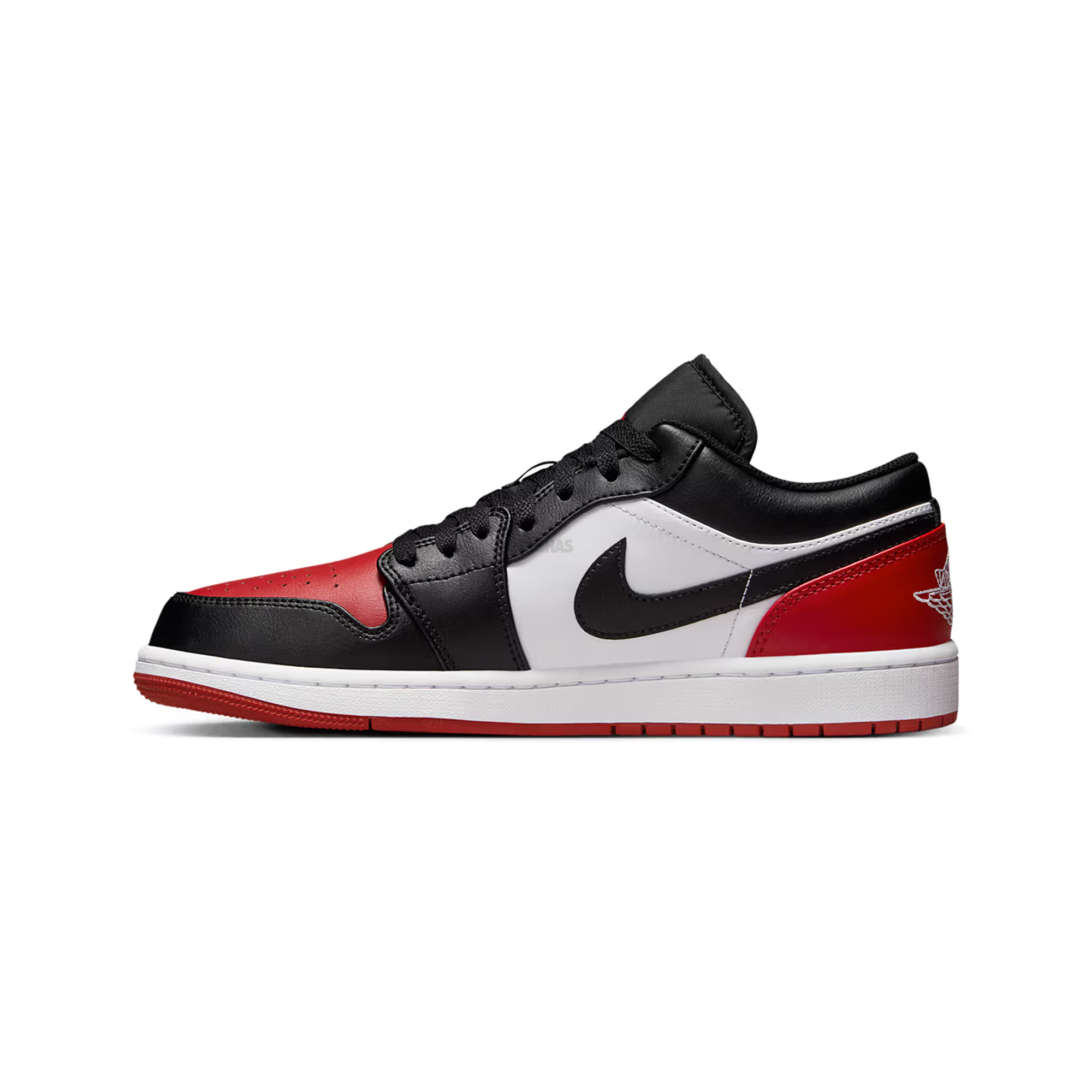 Air Jordan 1 Low 'Bred Toe 2.0' Sneakers (2023) - Men's Basketball Shoes for Casual Wear & Street Style