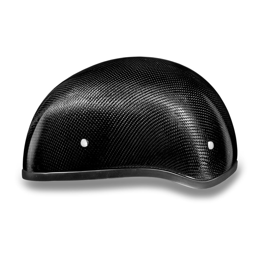 **DOT Approved Daytona Helmets Half Skull Cap Motorcycle Helmet - Carbon Fiber, Lightweight & Durable for Safe Riding | Sleek Design, Comfortable Fit | Ideal for Cruiser, Street & Commuter Bikes**
