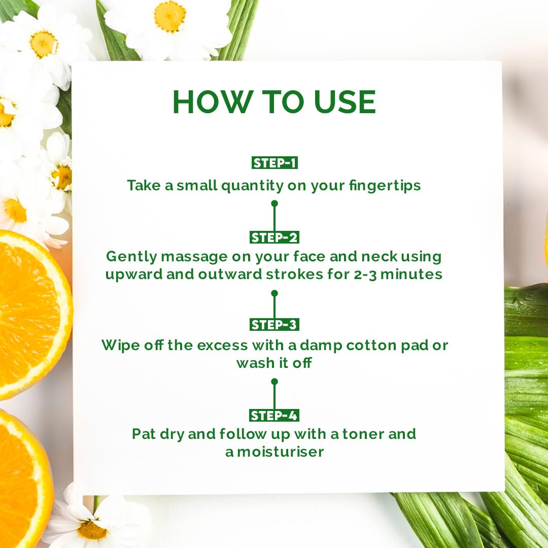 Jovees Herbal Citrus Cleansing Milk with Lemon Peel, Almond & Coconut Oil - Gentle Face Wash for Makeup Removal & Deep Cleansing - Moisturizing Facial Cleanser for Soft, Clean & Healthy Skin - Ideal for Normal to Dry Skin (200ml) | Perfect for Daily Skincare Routine & Post-Makeup Cleansing